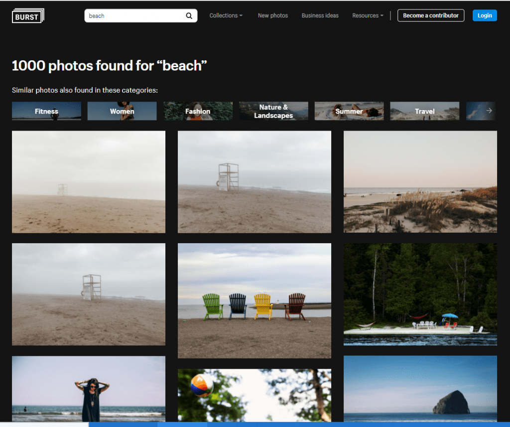 shopify beach images