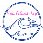 Sea Glass Joy logo with mermaid tail website by EileenDreams SeaGlass Joy